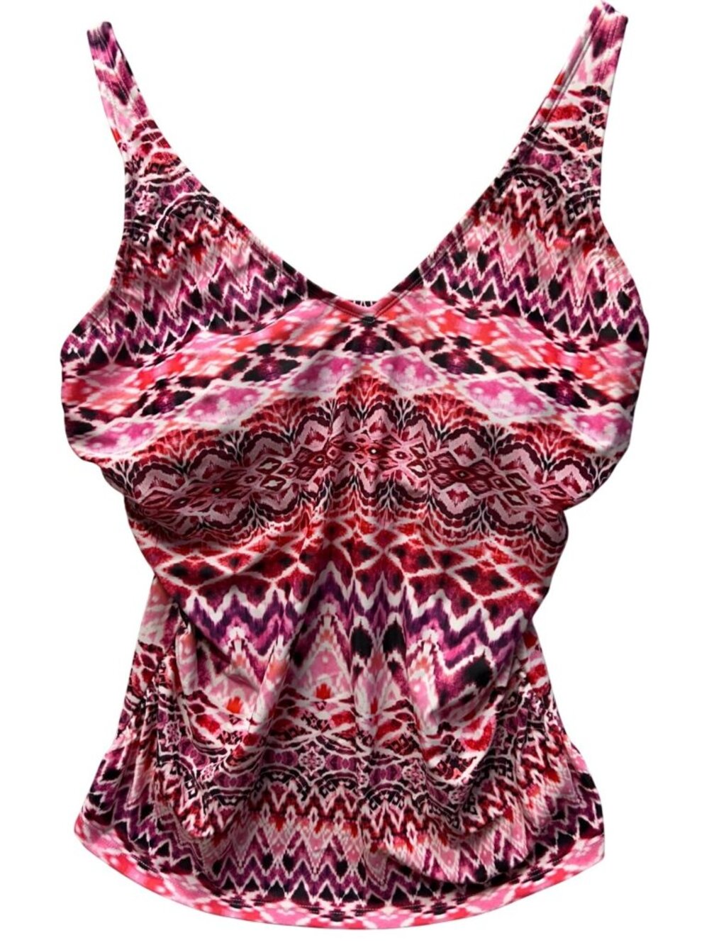 Sonnet Shores Size 12 Tankini TOP ONLY Removable Cups & Convertible Straps Oasis